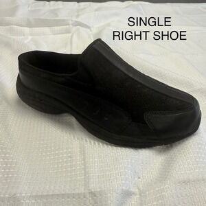 AMPUTEE SINGLE RIGHT Easy Spirit Traveltime Clog Women 8M Leather New Black